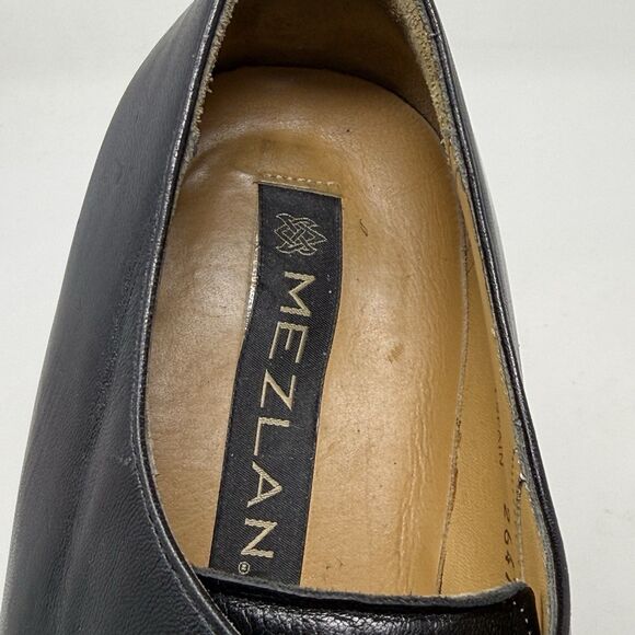 Mezlan Cap Toe Oxford Derby Dress Shoes Mens 10 M Black Leather Wedding Business main image 4